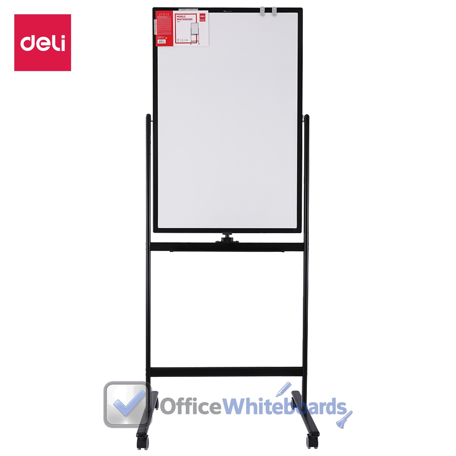Deli Magnetic Whiteboard Moveable with Legs β E7893